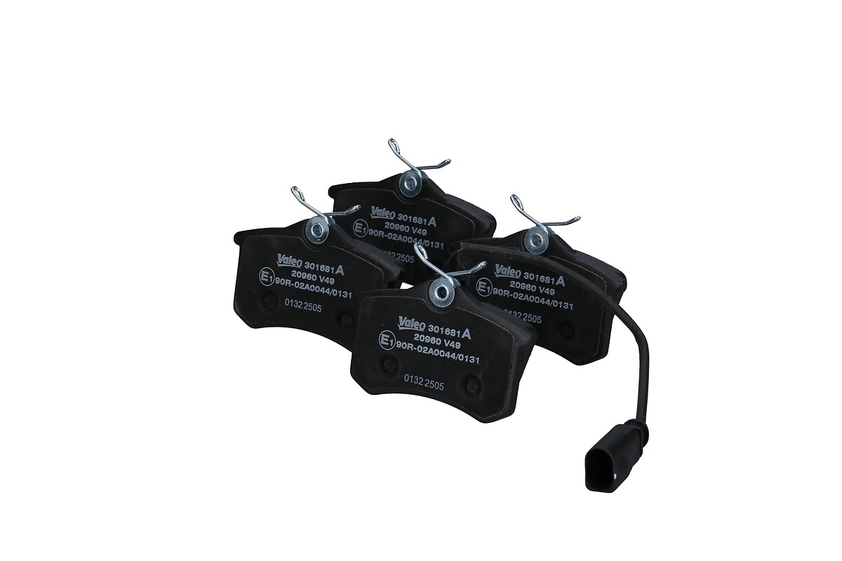 Jeu de 4 plaquettes de frein VALEO ref. 301681A